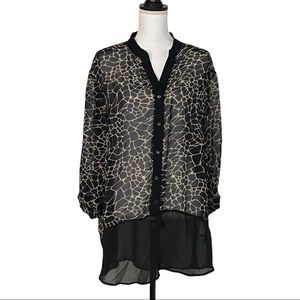 Elegant Black and Cream Women's Tunic